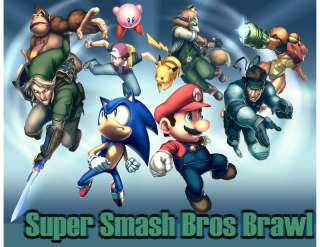 Super Smash Bros Brawl child Tshirt Mario Sonic Link  