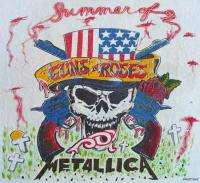 METALLICA Vintage Concert SHIRT 90s TOUR T Summer 1992 GUNS N Roses 