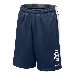   BYU Cougars NCAA Nike Dri Fit Varsity Mesh Shorts (Navy): Sports