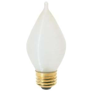   120V Medium Base 40 Watt C11 Light Bulb, Satin Spun: Home Improvement