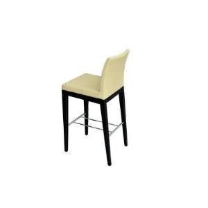  Aria Bar Wood Stool Finish: Walnut, Color: Marble, Fabric 