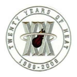  Miami Heat 20th Anniversary Logo Patch
