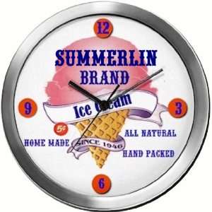  SUMMERLIN 14 Inch Ice Cream Metal Clock Quartz Movement 