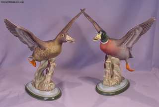 Boehm Bird Pair of Porcelain Mallards # 406  
