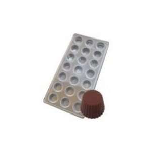   Fluted Round Chocolate Mold, 21 Cavities