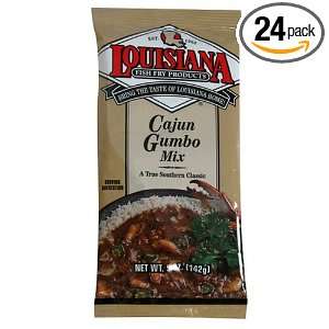 Louisiana Fish Fry Products Cajun Gumbo Mix, 5 Ounce Bags (Pack of 24 