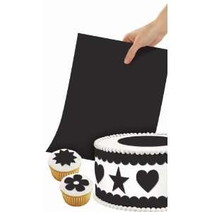  Cake Decorating Sugar Sheet Black: Home & Kitchen