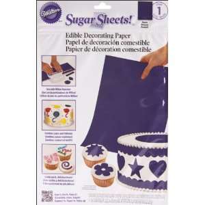  Cake Decorating Sugar Sheet Purple: Home & Kitchen