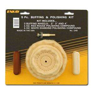 pc. Buffing & Polishing Kit  1 oz. Bar Compound Rouge  