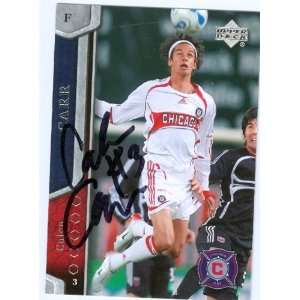  Calen Carr autographed Soccer trading Card (MLS Soccer 