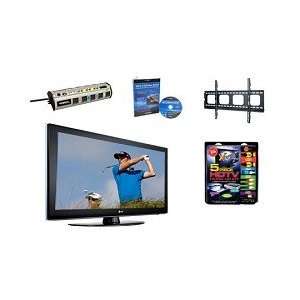  LG 42LH50 HDTV + Hook up Kit + Power Protection + Calibration 