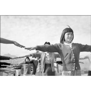 Calisthenics, Manzanar War Relocation Center, c1943, by Ansel Adams 