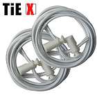 Wholesale : 10 pairs No Tie Elastic Bungee Shoes Laces WHITE + FREE 