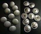 No1096) German Bundeswehr pebbled uniform buttons 22 mm 10 pieces 