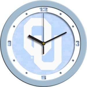Oklahoma Sooners NCAA Wall Clock (Blue):  Sports & Outdoors