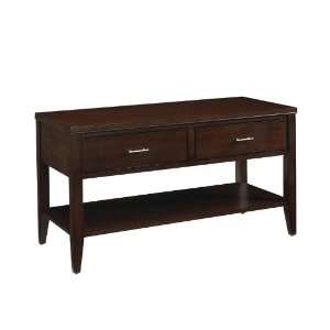  TV Media Stand Console with Drawers in Mocha Finish 