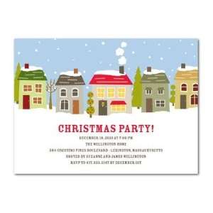  Holiday Party Invitations   Snowy Street By Hello Little 