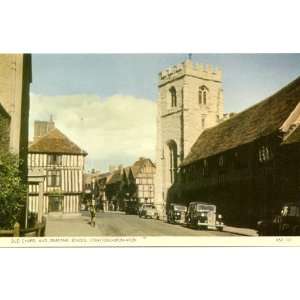   Postcard Gild Chapel and Grammar School Stratford on Avon England UK