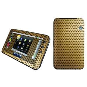  Dell Streak 7 Vinyl Protection Decal Skin Gold Metal Cell 