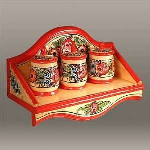  Gorodets Painting Shelf with 3 Storages: Everything Else