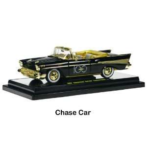   1957 Chevy Bel Air Convertible 1/24 Black **Chase Car**: Toys & Games