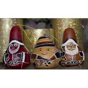   Ornaments Santa Claus (Package of 3 gourds): Home & Kitchen