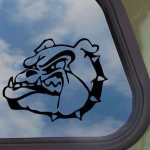  Mean Bulldog Face Black Decal Car Truck Window Sticker 