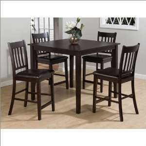   Marin Country Table and Stools Set in Merlot Finish: Office Products