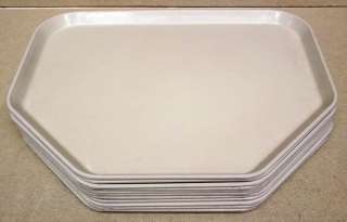 Cafeteria Trays 18in x 14in Fiberglass Beige Lot of 21  