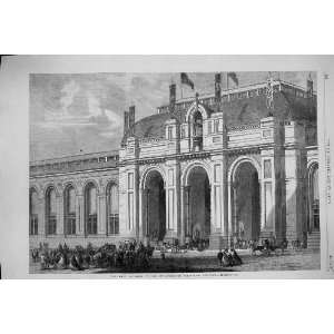  1861 MAIN ENTRANCE INTERNATIONAL EXHIBITION BUILDING 