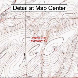 USGS Topographic Quadrangle Map   Sulphur Lake, Washington (Folded 