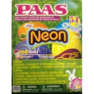  Neon Egg Coloring Easter Kit  PAAS: Toys & Games