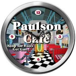  PAULSON 14 Inch Cafe Metal Clock Quartz Movement: Kitchen 