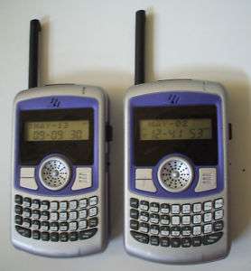 Pair of SMS Text Messenger Handhelds for Kids Purple  