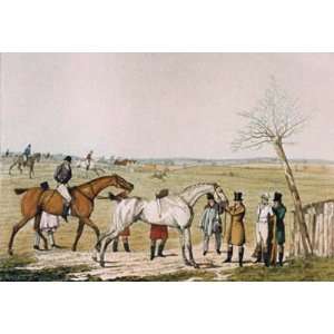 Steeplechase Pl.VI Etching Alken, Henry , Horse Racing Steeple 