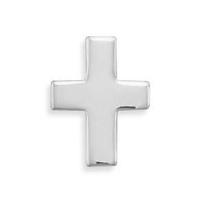 Sterling Silver Polished Cross Slide 18x14mm Measures 3mm Thick Charm 