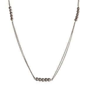   : Jessica Simpson Worn Silver Tone Stationed Heart Necklace: Jewelry
