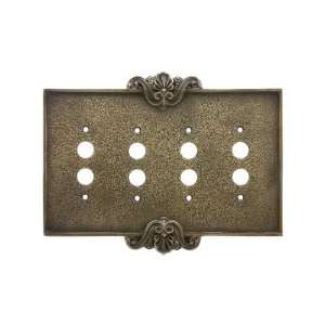  Push Button Switch Plate In Antique By Hand Finish.: Home Improvement
