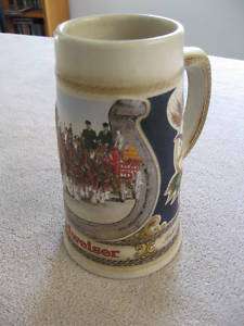 Budweiser Stein Mug MINT Staffel Stoneware W. Germany  
