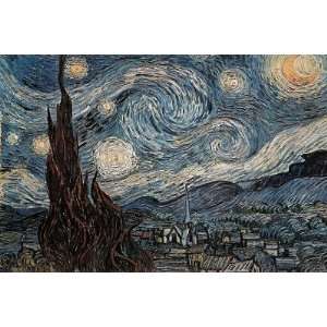  Starry Night Poster Print by Vincent van Gogh, 36x24