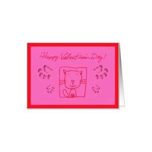  HAPPY VALENTINES DAY   CAT VALENTINES CARD Card Health 