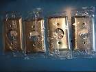 Lot of 4, Pass & Seymour SS7 Stainless Metal Wall Plate 1 Gang Single 