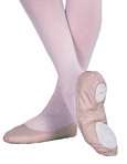 NIB Capezio Professional Leather Split Sole Ballet Pink Shoe sizes 3 