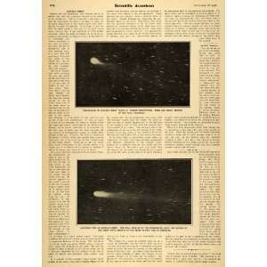 1907 Article Scientific Daneils Comet Shooting Star   Original Print 