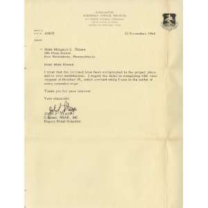  John Stapp Autographed Letter 