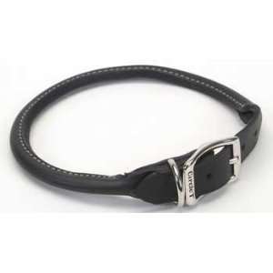  Coastal Pet Products Leather Round Dog Collar 1X24 Black 