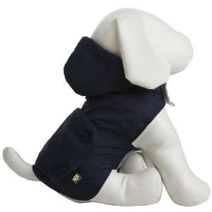  Fab Dog Pocket Travel Raincoat   Navy Argyle   X Large 