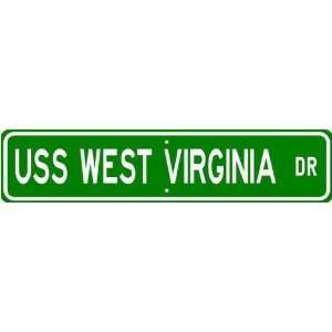  USS WEST VIRGINIA SSBN 736 Street Sign   Navy Sports 