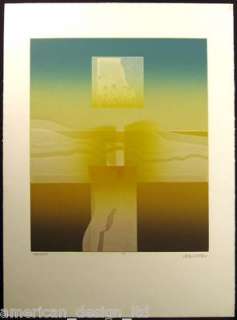 Carlos Davila Serenity II Signed Numbered Intaglio Etching from Peru 