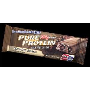 Pure Protein Bar Chocolate Deluxe (12 Bars) 2.75 Ounces: Health 